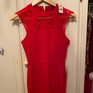 Express red dress NWT